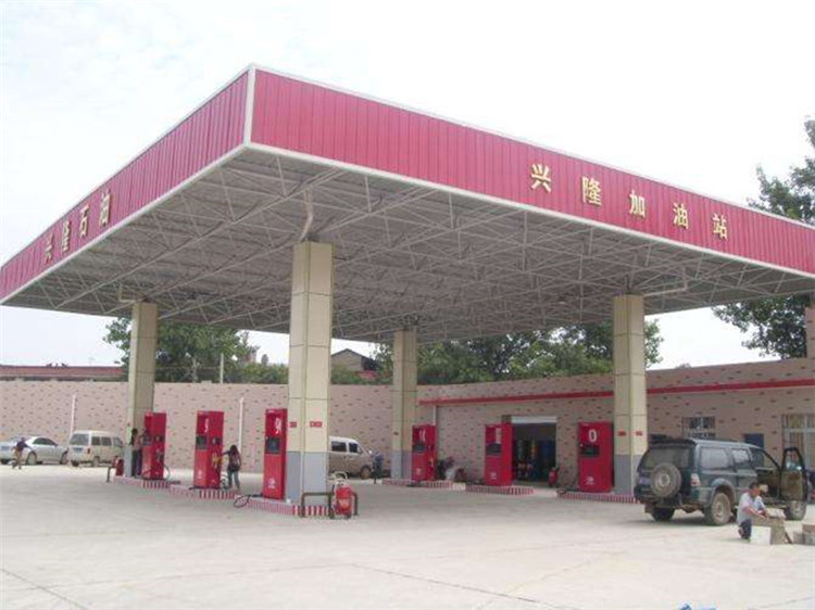 乐陵加油站钢结构网架案例9
